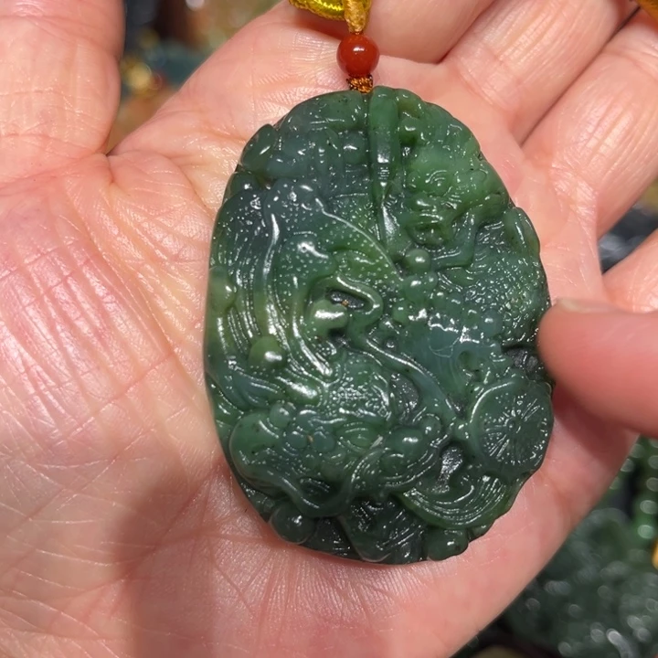 岫玉未镶嵌毛衣链