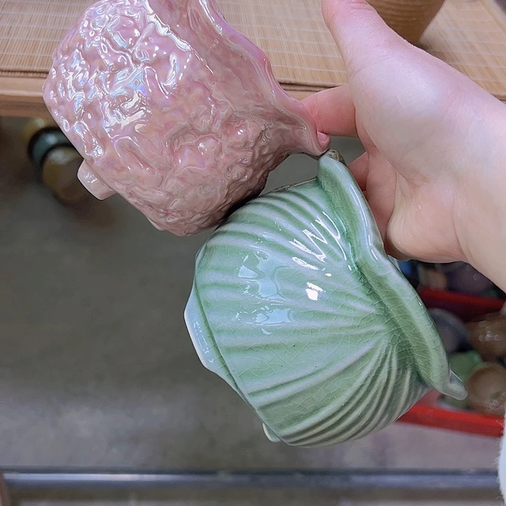 红陶陶瓷花盆当场满12包邮