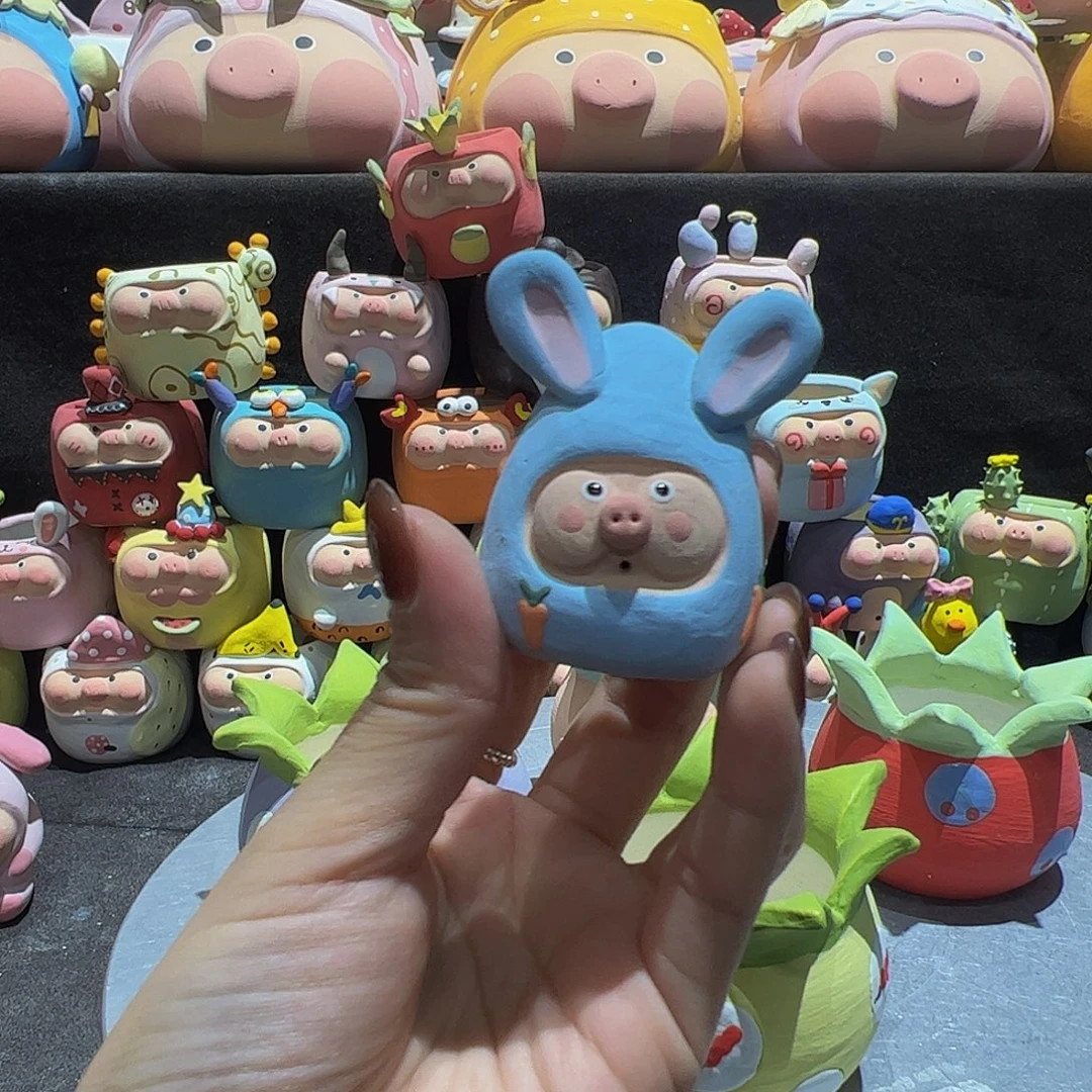 好看的猪猪猫猫花盆