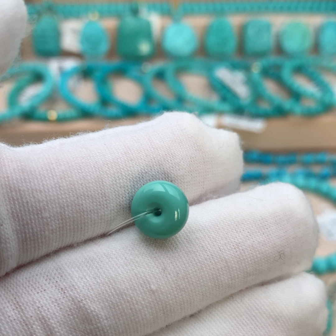 绿松石未镶嵌珠宝奇石9.6mm