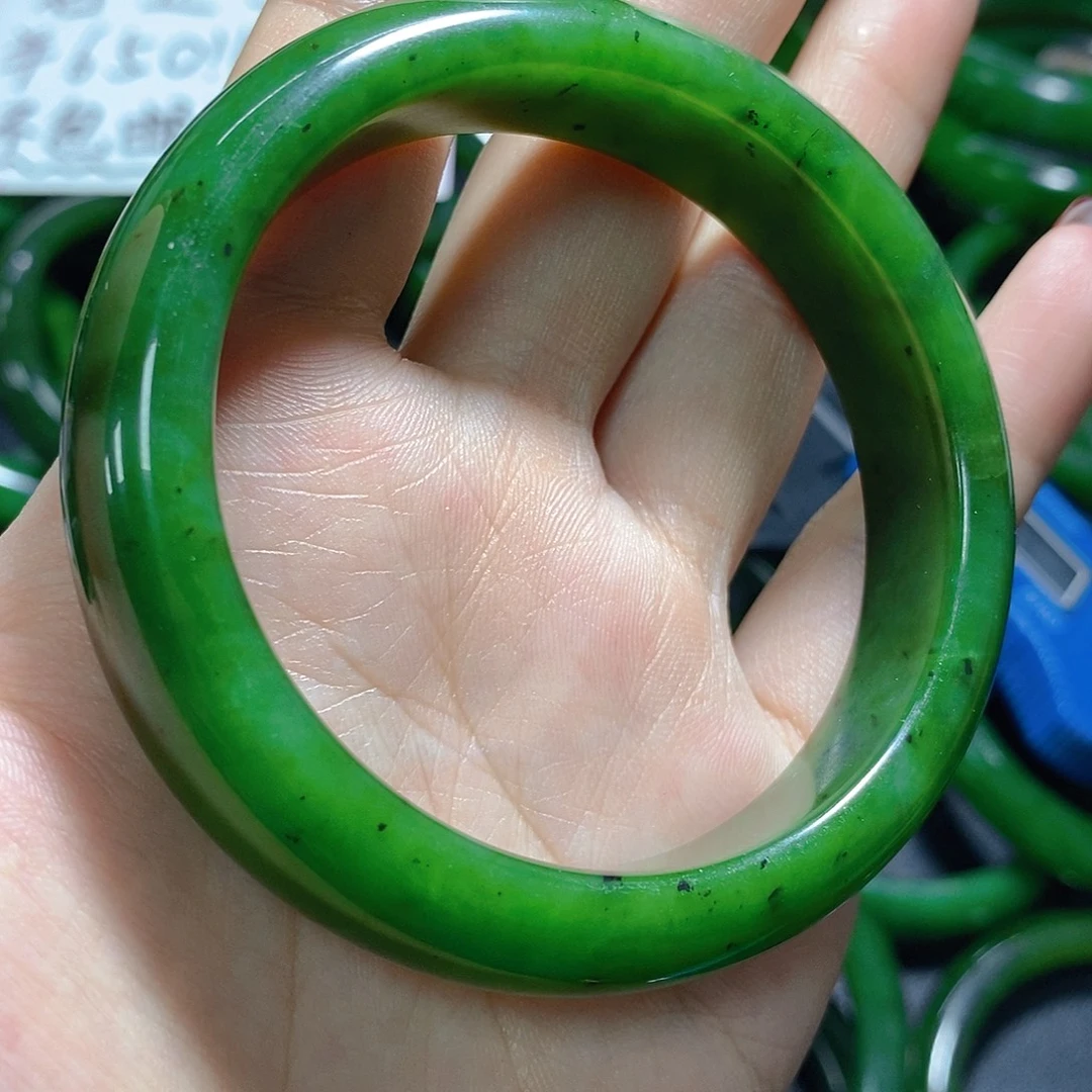 竹***）和田玉（碧玉）未镶嵌手链