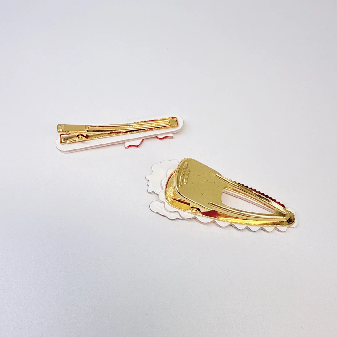 Mi33 波点小猫蝴蝶结AB款鸭嘴夹 S056004