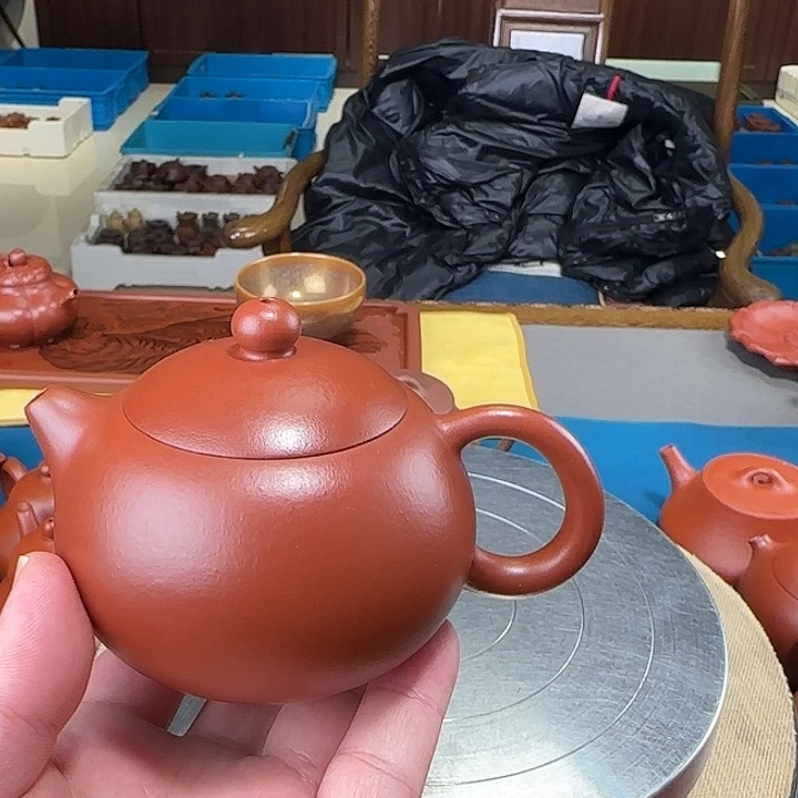 紫砂茶壶西施朱泥