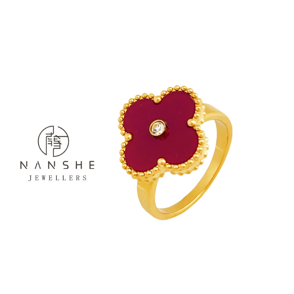 【乘风专属】NANSHE/南奢 红色戒指轻奢经典
