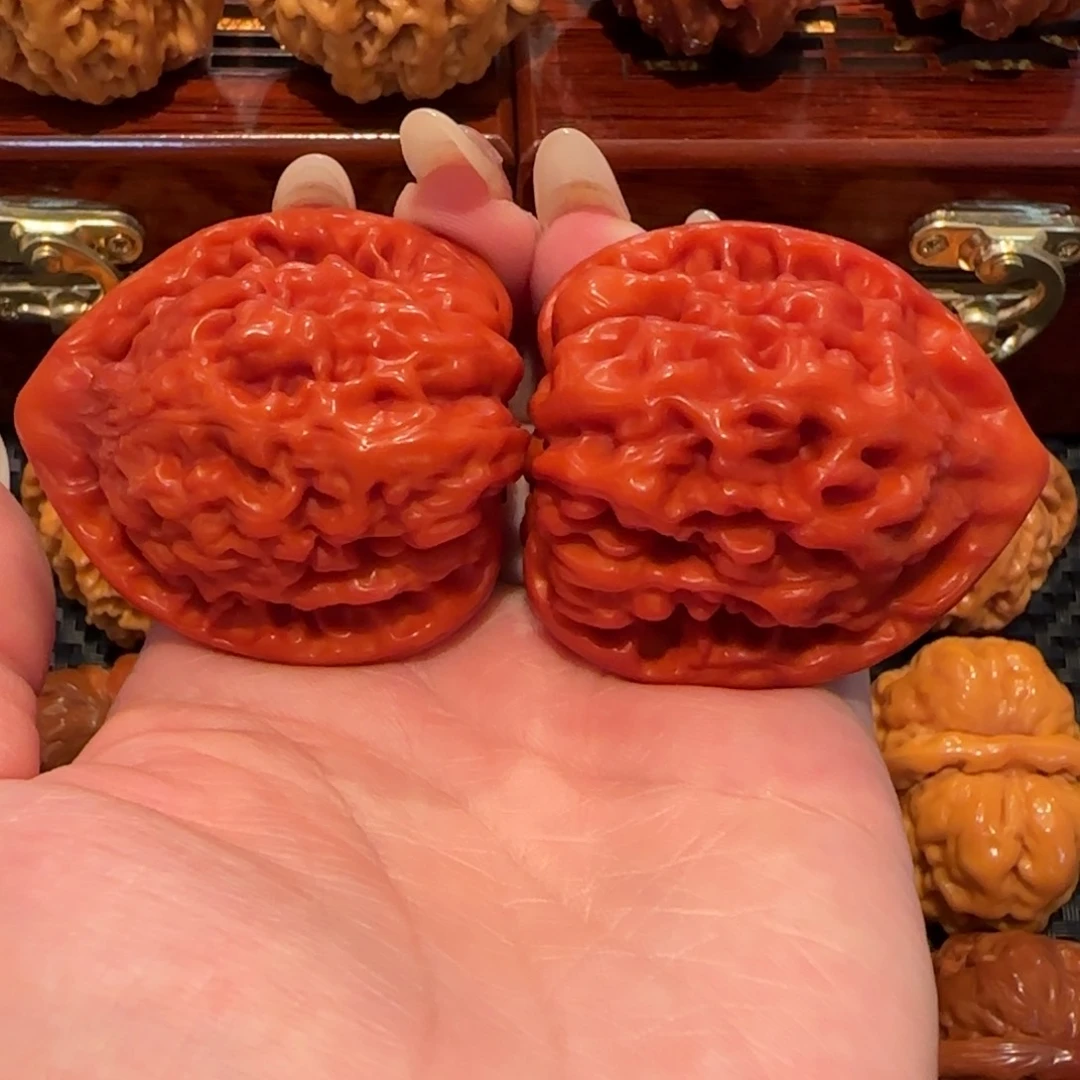 文玩核桃吊坠玉化官帽44精品2843