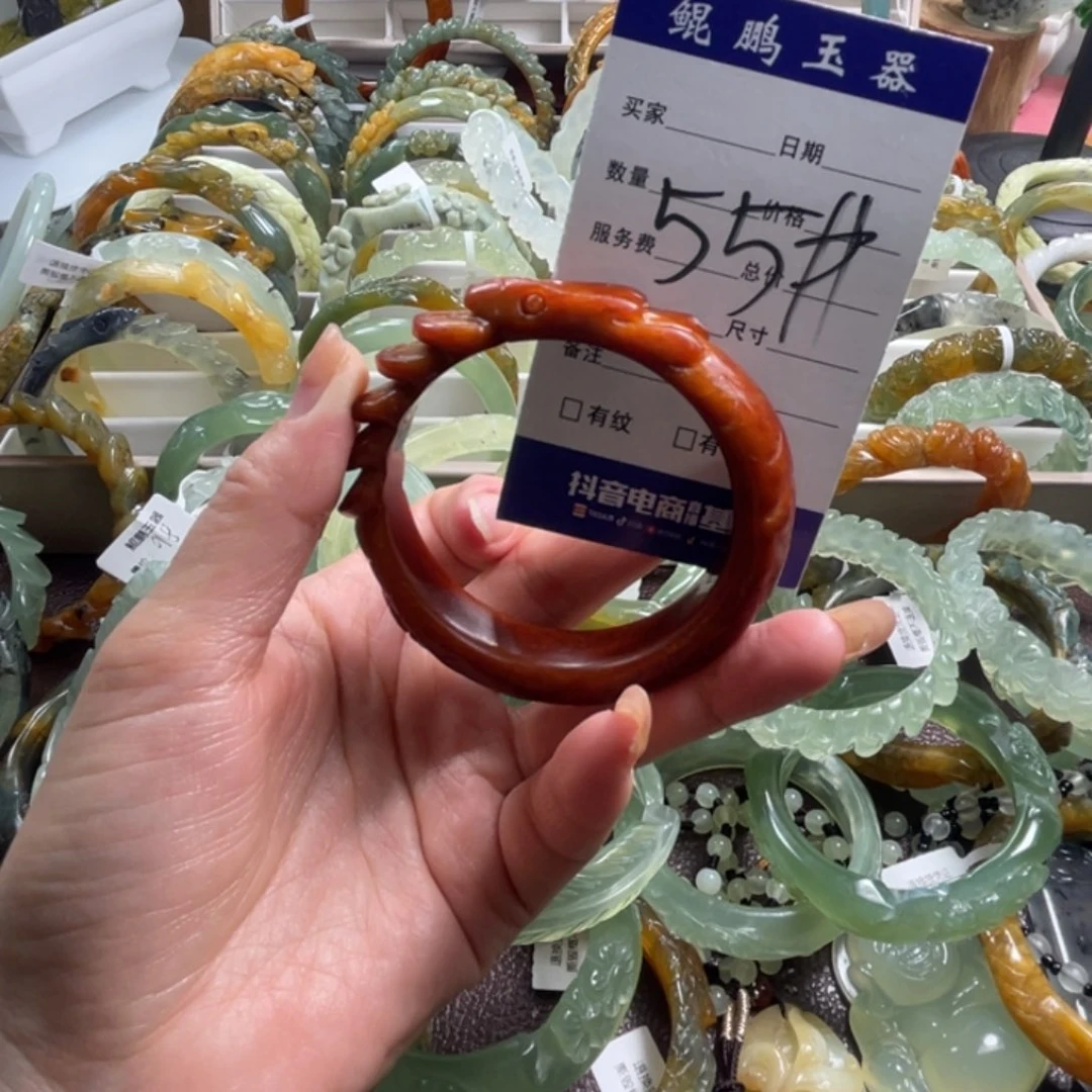 未镶嵌蛇纹石玉手镯