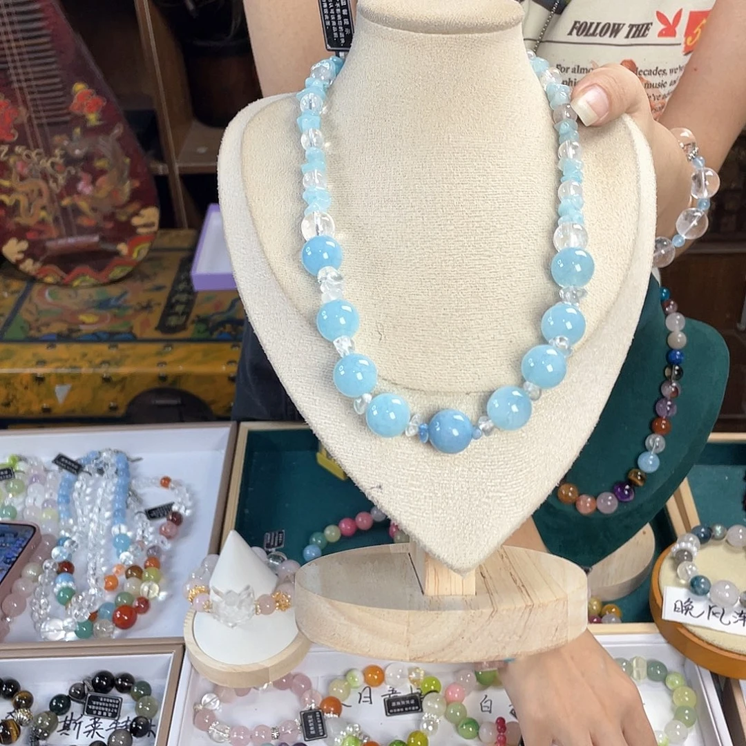 水晶手链银S925镀金镶嵌