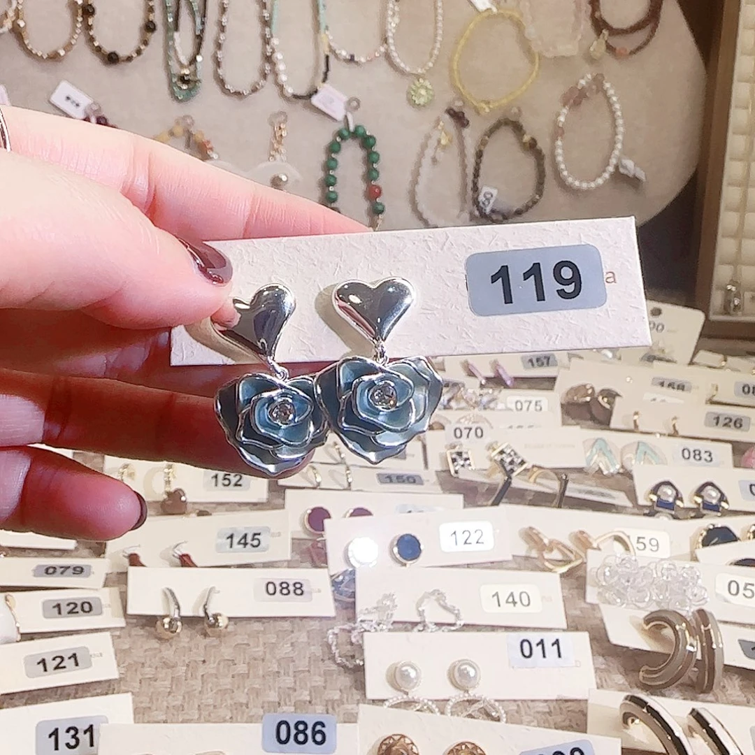 仿珍珠铜合金合金耳钉