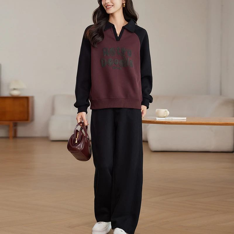 卫衣套装女2024年春秋新款洋气减龄妈妈休闲运动早秋套头两件套潮