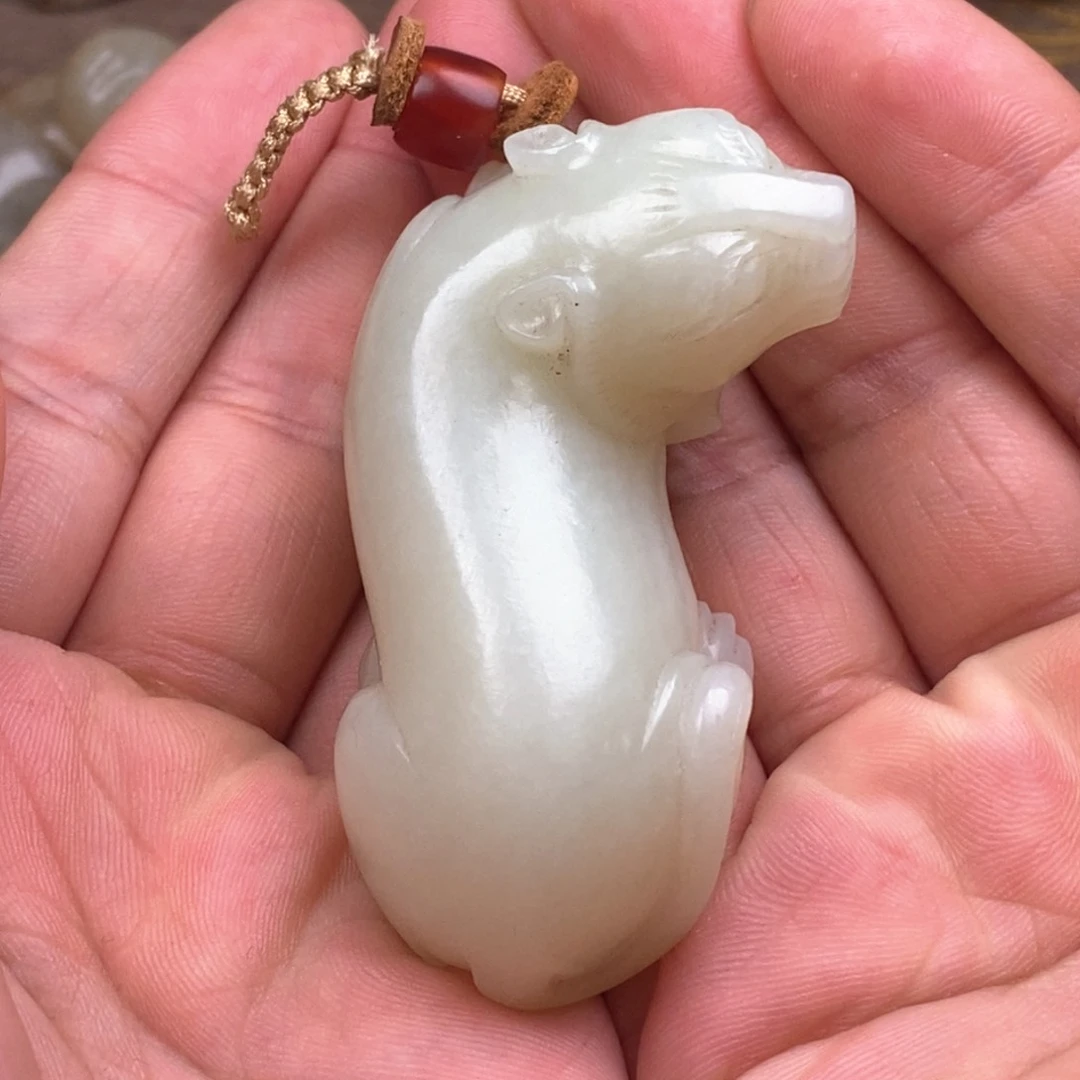 和田玉挂件未镶嵌钟*志