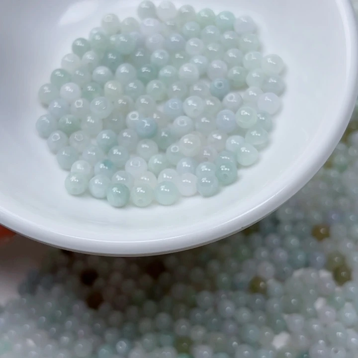 翡翠手链未镶嵌散珠110颗卡4.5