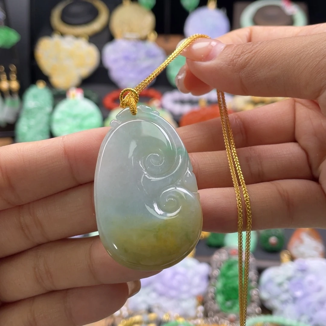 翡翠未镶嵌颈饰代编织