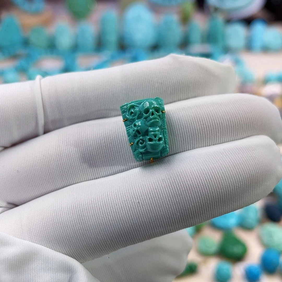 绿松石珠宝奇石未镶嵌