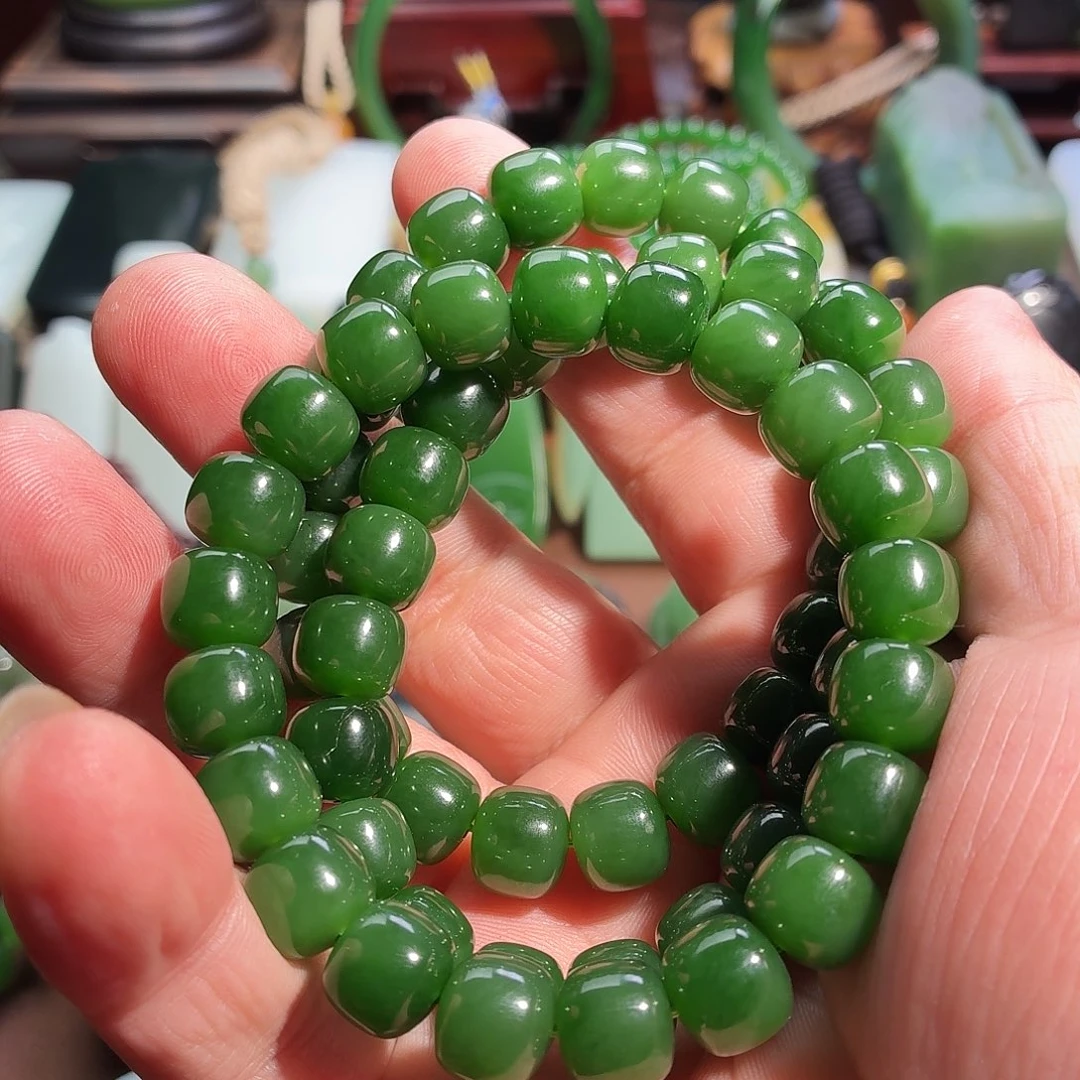 和田玉（碧玉）未镶嵌套链