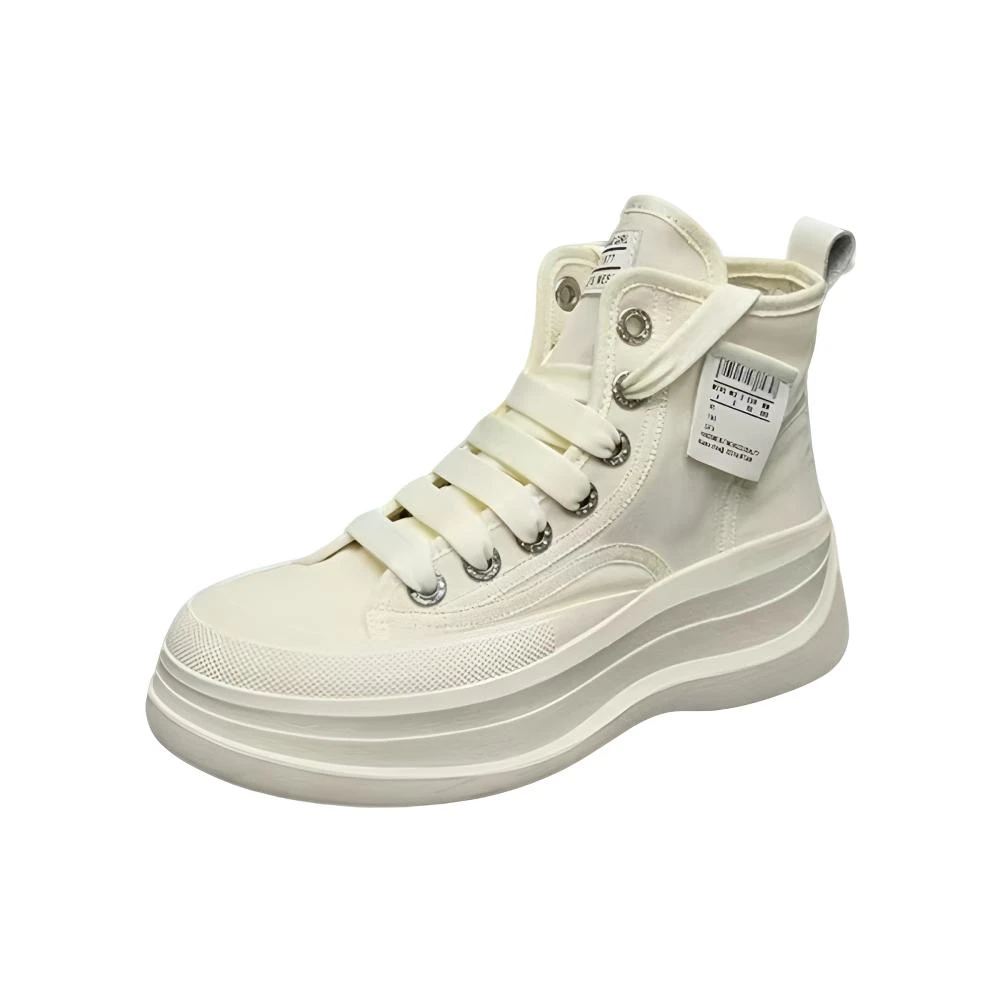 电2326-6  26436真皮厚底小白鞋 （标准尺码）