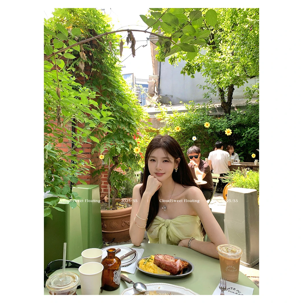 【CloudSweet06/25 10:00】breeze无尽夏/冰感莱赛尔抹胸吊带上衣