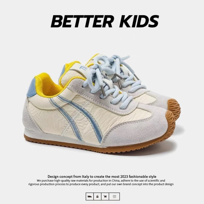 BETTER KIDS/好孩子(清仓)儿童德训鞋女童拼色运动鞋男童休闲阿甘