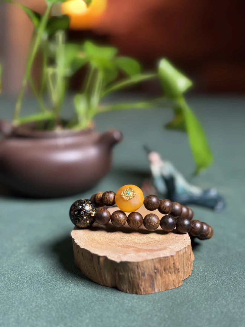 慈航 富森红土沉水级沉香手串