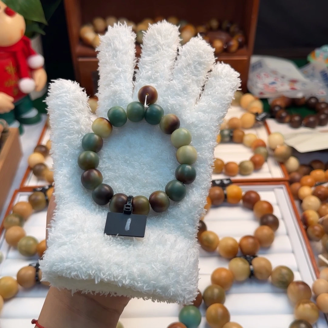 菩提根/象牙果手串卡14苹果珠干磨全品1