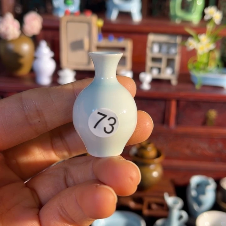 摆件微陶老王迷你花瓶