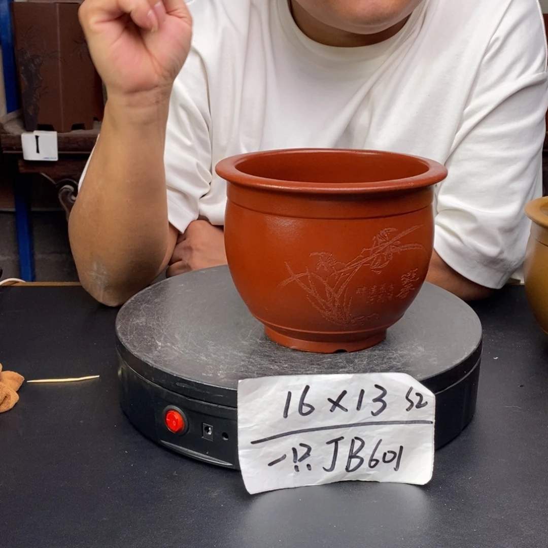 紫砂花盆货号一只JB601