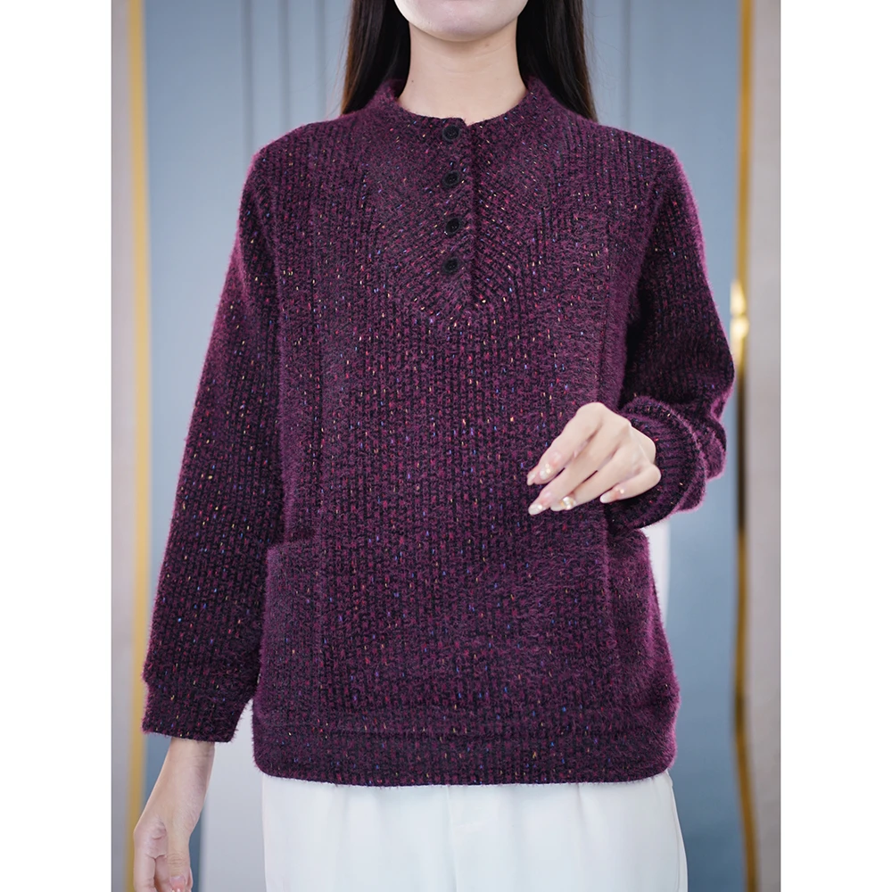 秋冬洋气红色毛衣上档次上衣遮肉百搭衣服胖妹妹大码品质减龄女装