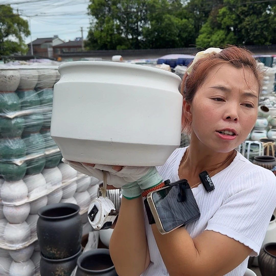 紫砂花盆王嫂花盆0722-116高18口25