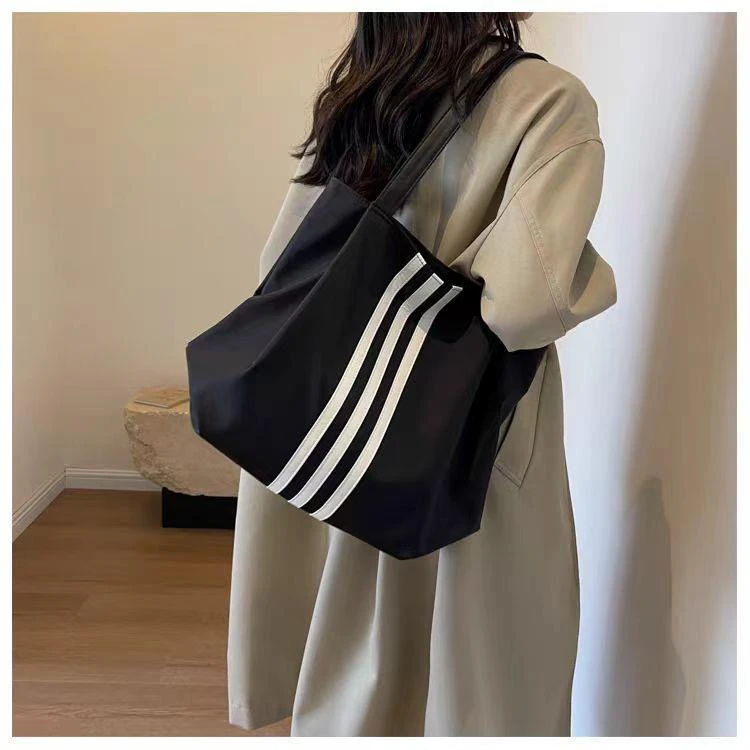 新款慵懒风大容量帆布包女新款单肩包时尚学生手提袋托特包包时尚