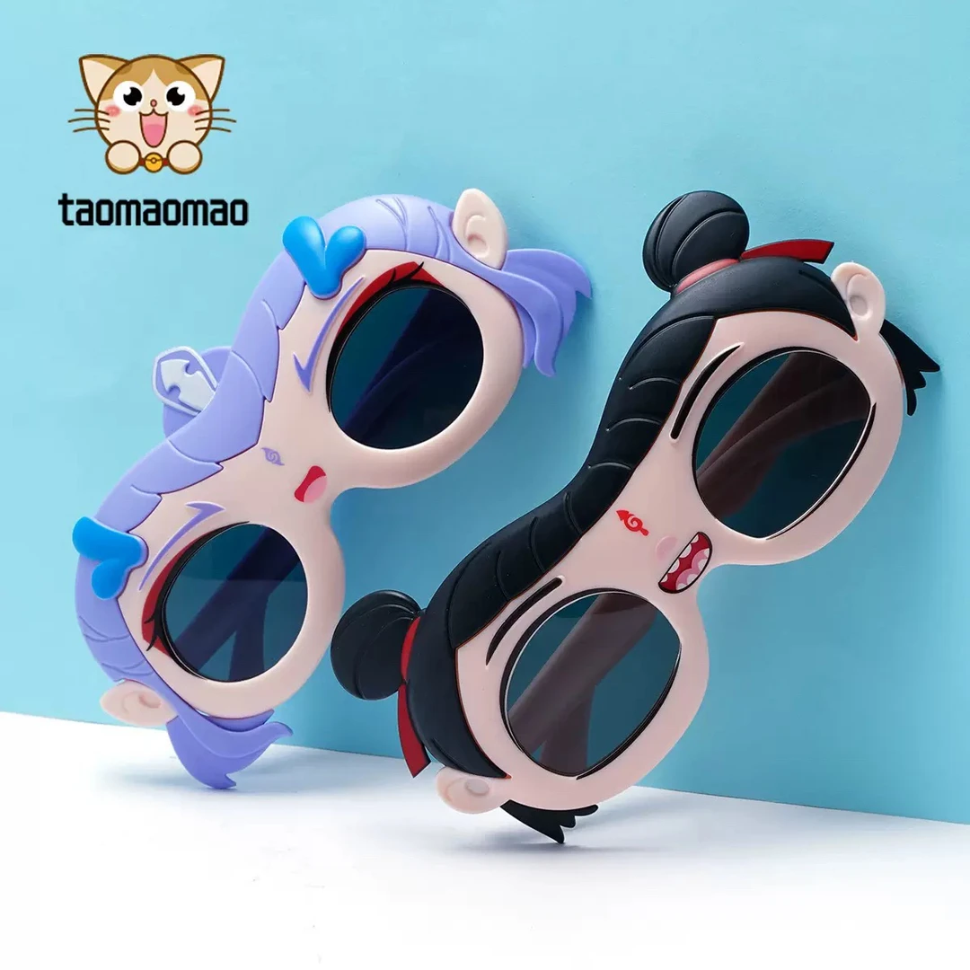 2025儿童偏光太阳镜防紫外线百搭卡通高档硅胶防晒敖丙哪吒墨镜