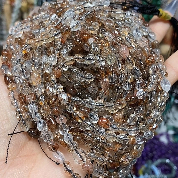 玛瑙/玉髓未镶嵌珠宝半成品天然黑金超七高透一条