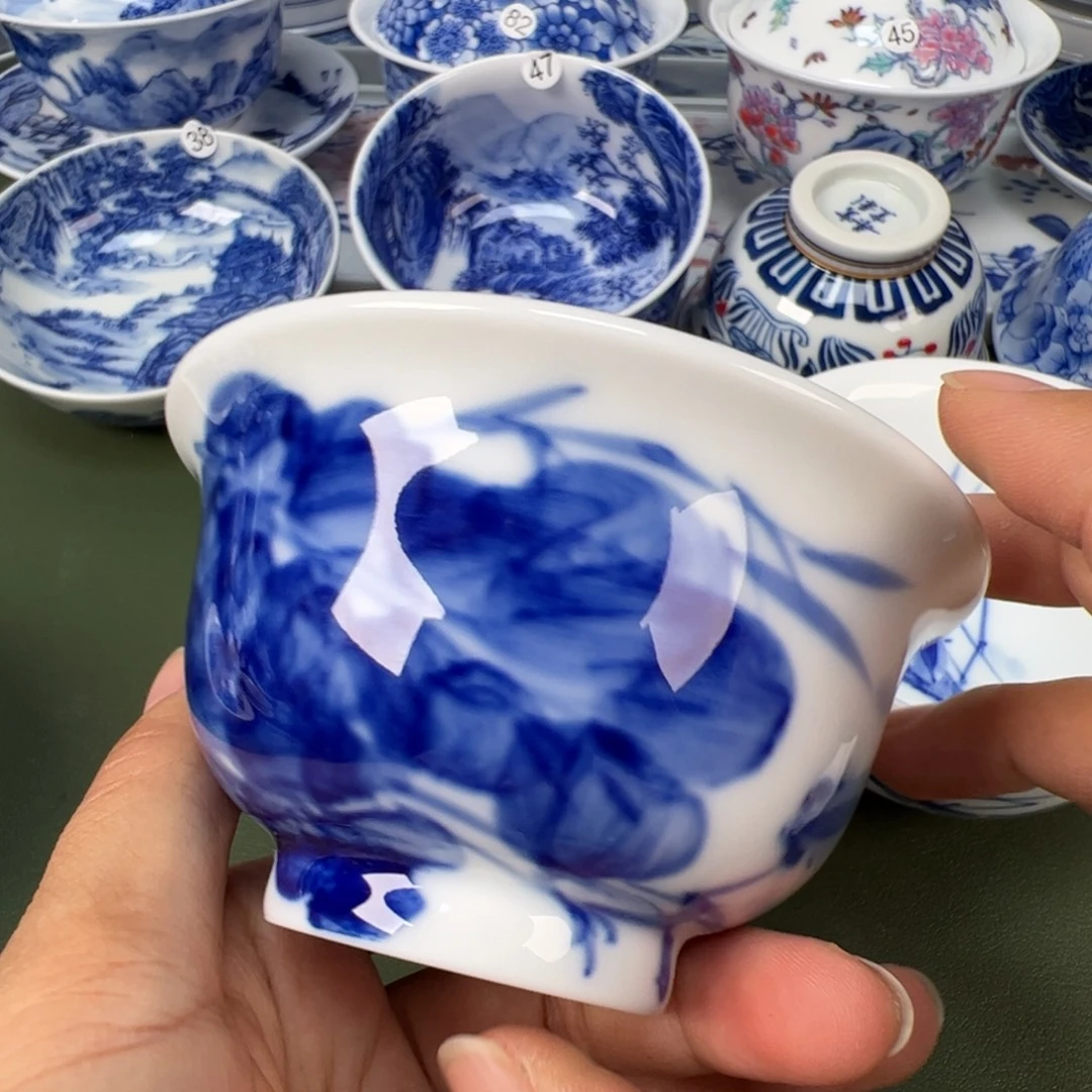 景德镇纯手工纯手绘茶具木木41