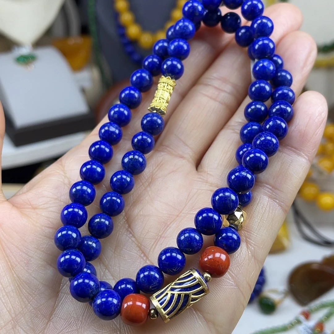 青金石未镶嵌项链卡7