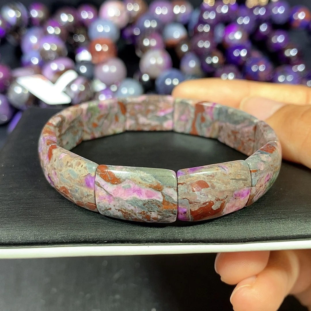 苏纪石（舒俱来）未镶嵌南非舒俱来春彩镯排