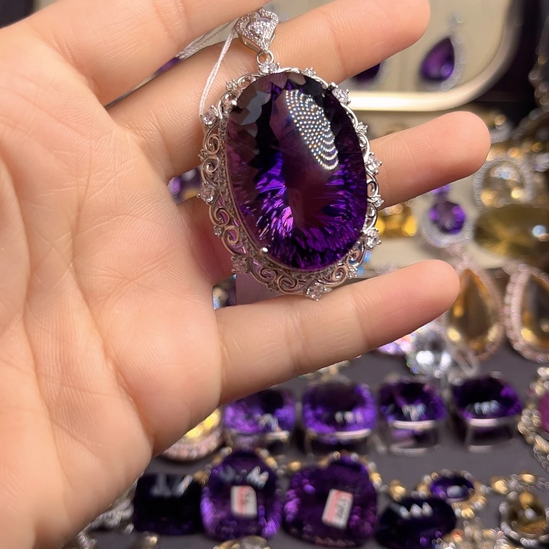 *****银S925镶嵌颈饰水晶