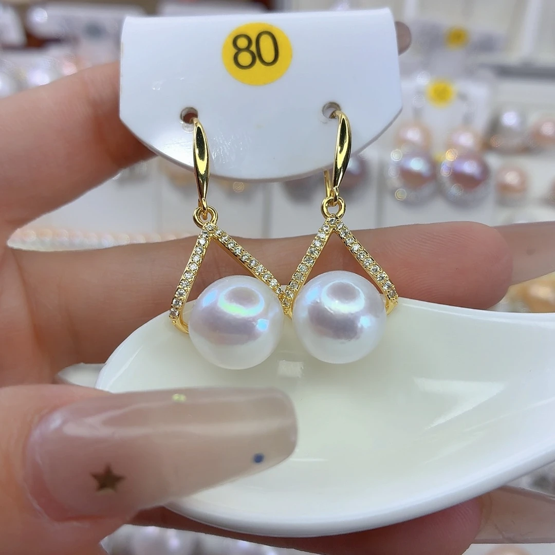 淡水珍珠耳饰未镶嵌