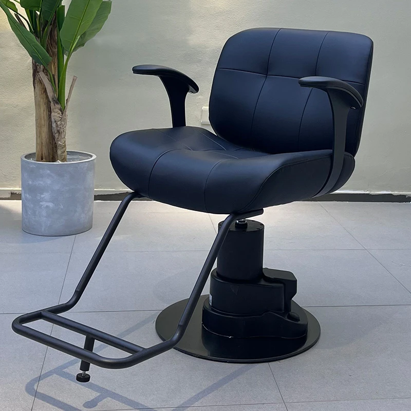 理发店专用电动一键升降可旋转烫染美发椅简约轻奢设计发廊剪发椅