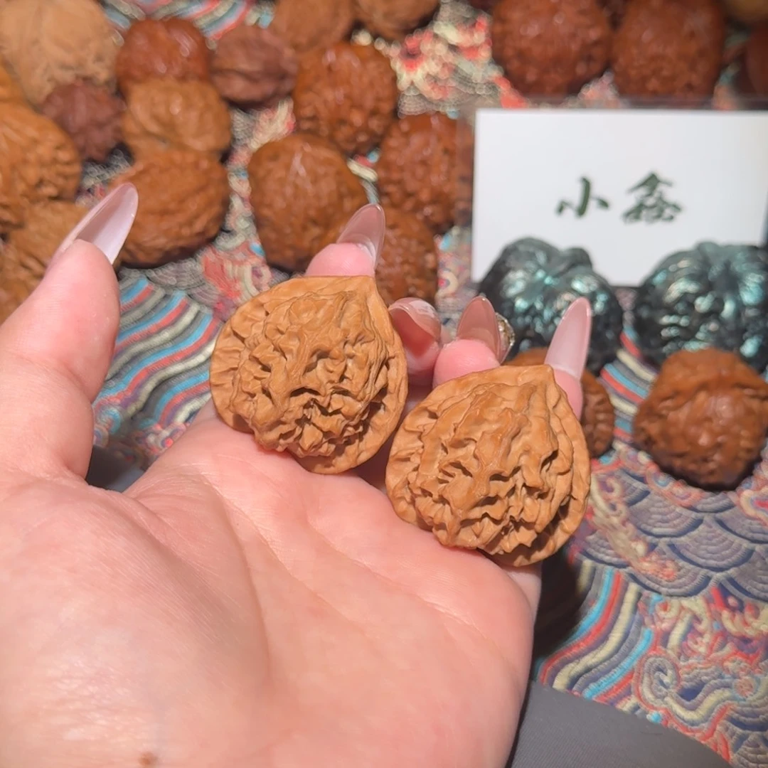 文玩核桃把件2302号38龙鳞文玩核桃