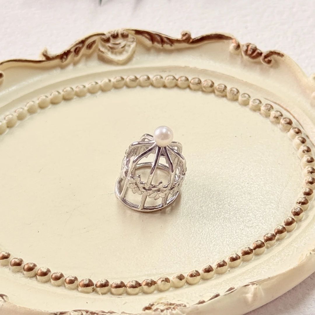 【六六中古】孤品天然淡水珍珠吊坠ew3635珠子6.3