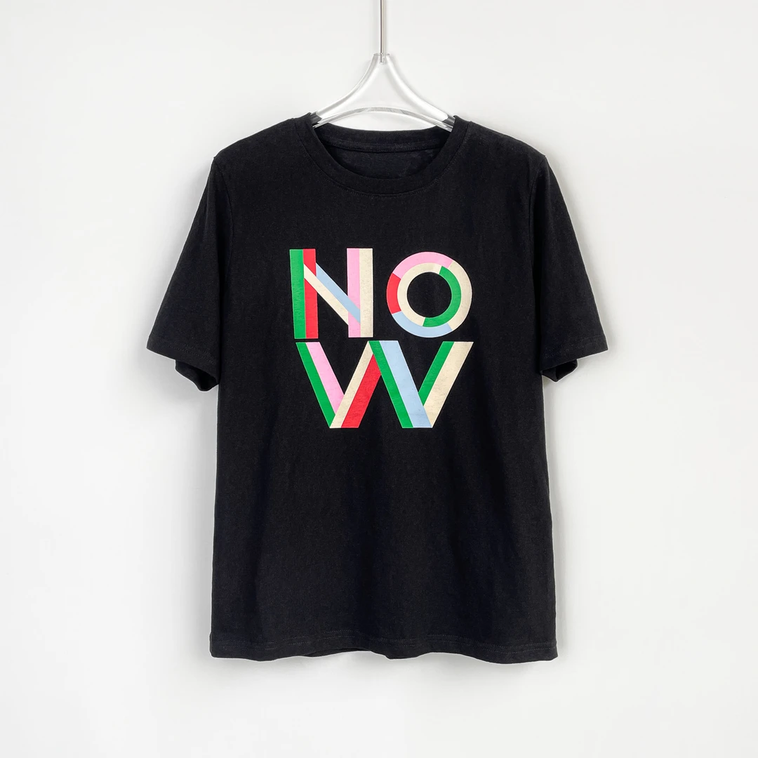 Q“花儿少年呼吸麻感棉NOW”宽松休闲t恤 XP4046