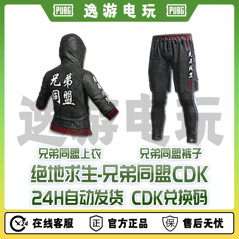 steam绝地求生PUBG皮肤兄弟同盟上衣裤子CDK兑换码