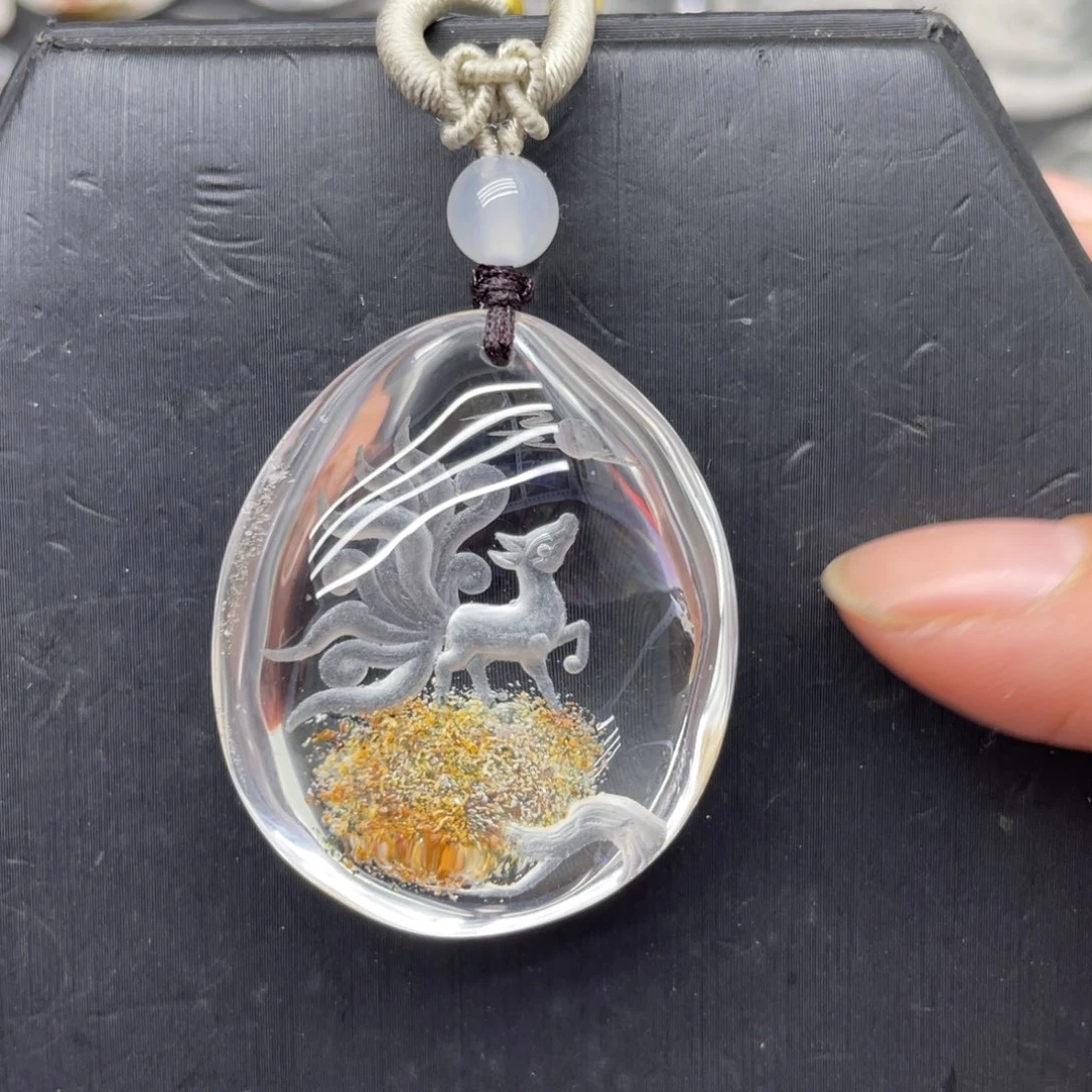 水晶颈饰未镶嵌九尾狐