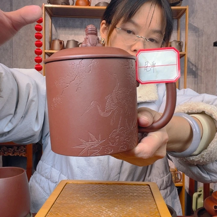 茶杯紫砂原矿紫砂杯