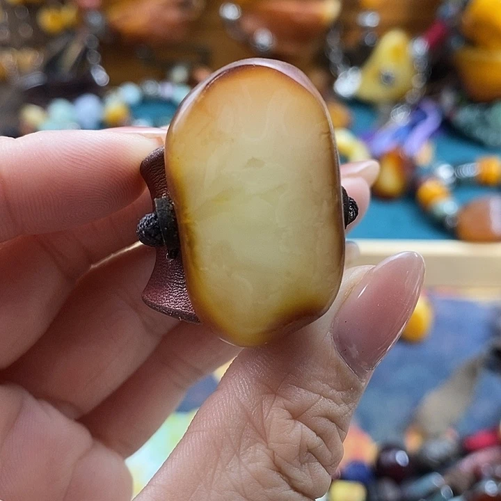 蜜蜡未镶嵌戒指戒指