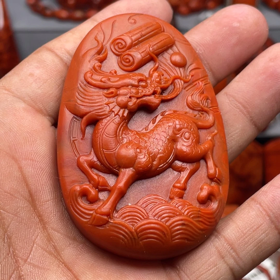 南红玛瑙未镶嵌珠宝奇石吊坠