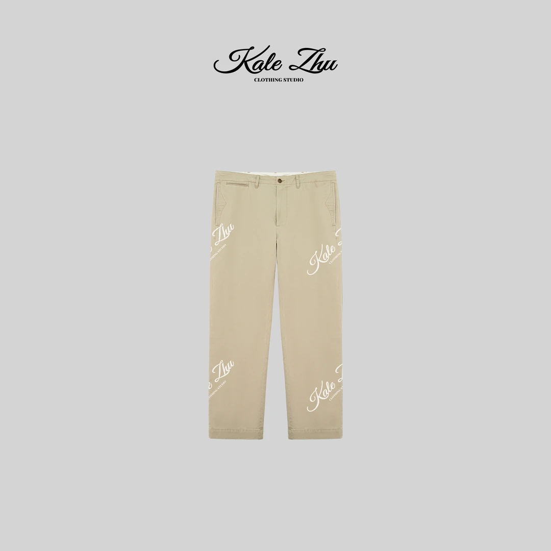 【KALE ZHU】 可调节重工 “重酵洗”果实扣直通长裤 KZZA1K143
