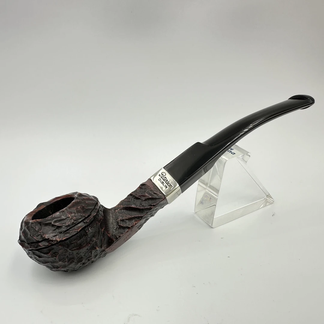 爱尔兰Peterson 彼得森复古乡土镍饰圈弯式牛头犬式石楠木烟斗