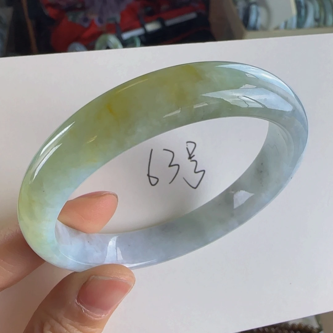 翡翠手镯未镶嵌老坑57.7圈