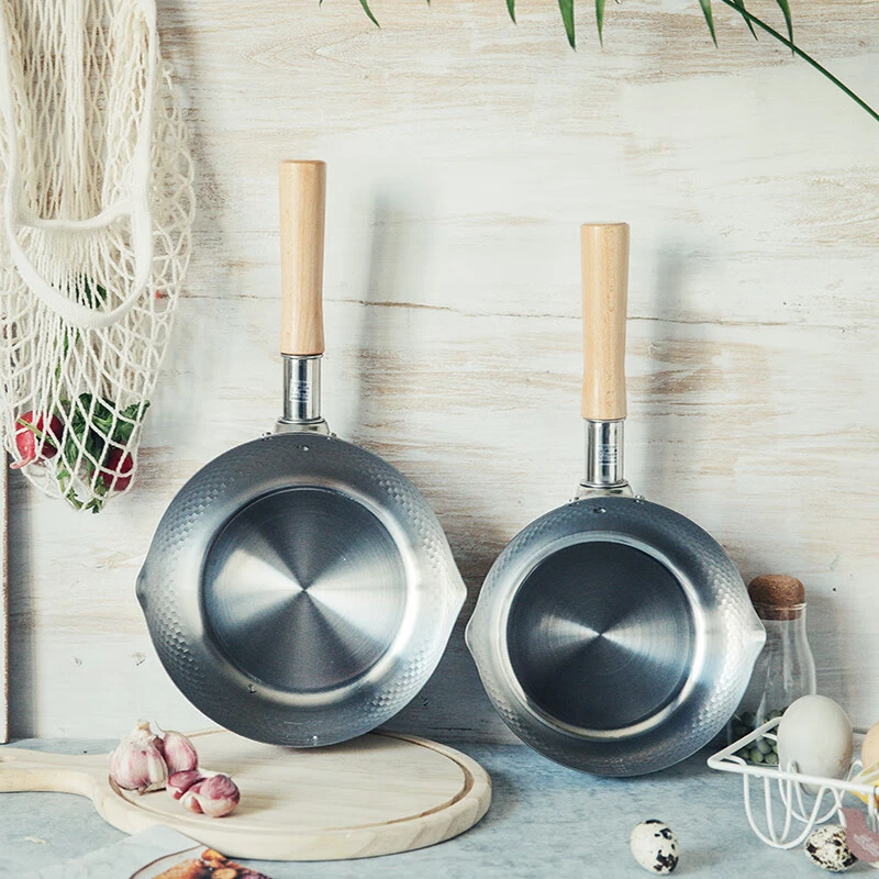 日本进口雪平锅无涂层不锈钢汤锅煮面热奶日式寿喜烧锅油炸锅