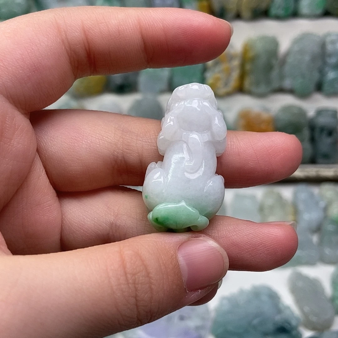 翡翠未镶嵌吊坠(赠链)