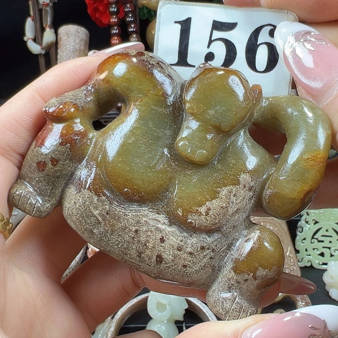 和田玉未镶嵌挂件